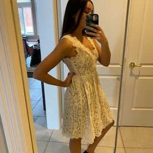 Cream lace dress